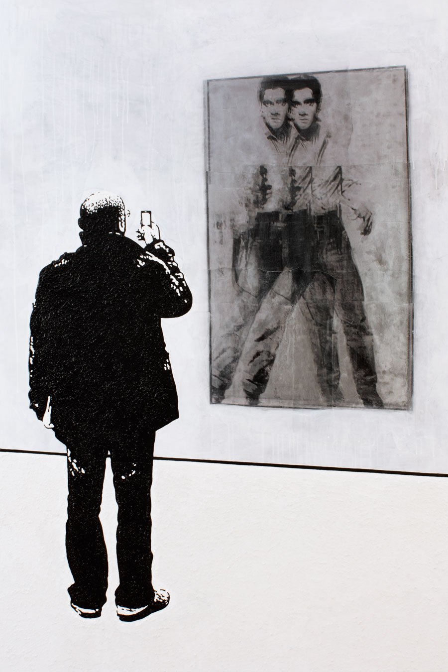 MOMA ANDY WARHOL   DOUBLE ELVIS — Mischtechnik auf Leinwand   150x100cm