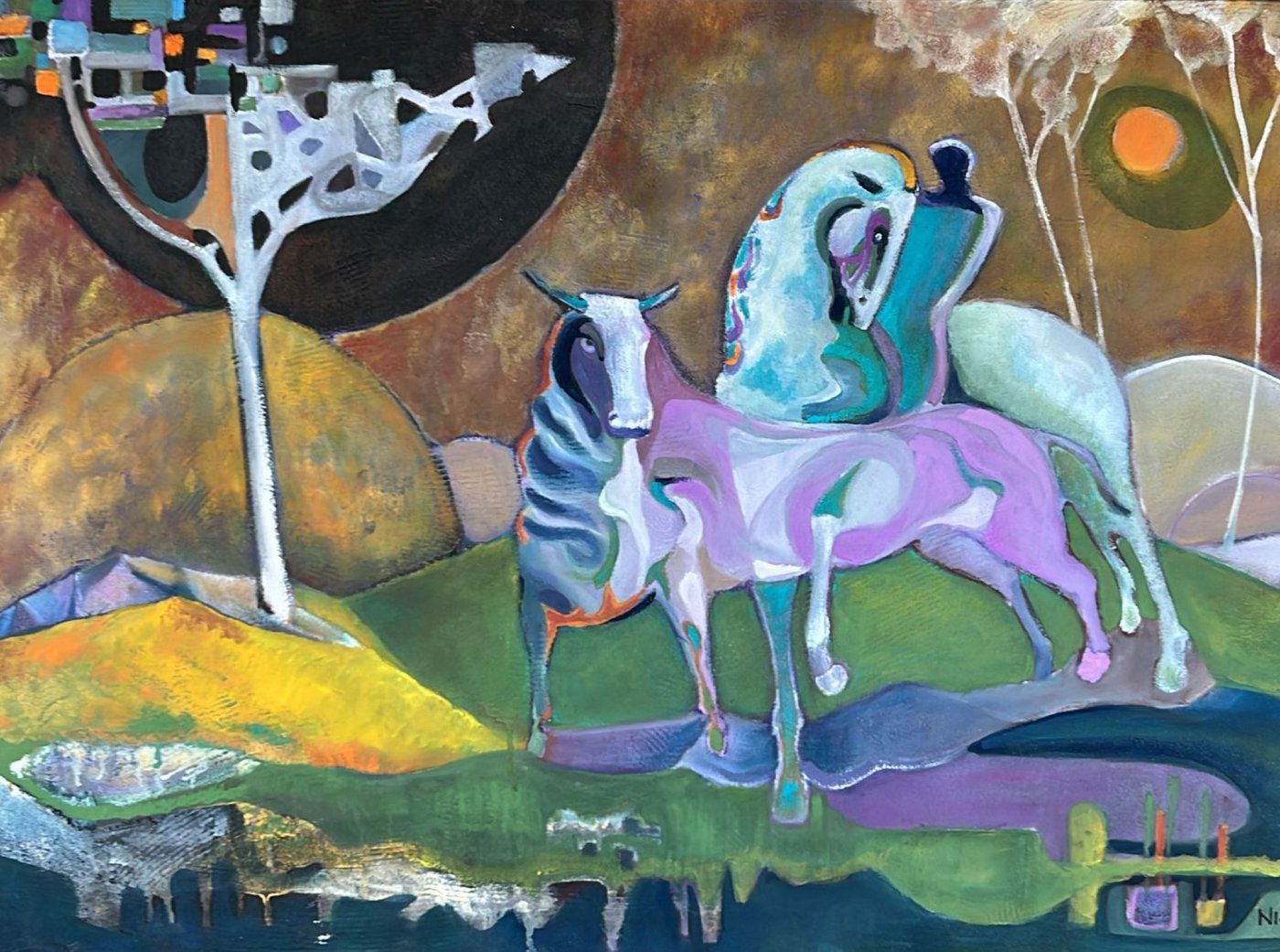 Claudio Nicoli   Paesaggio di Maremma   Mischtechnik — 100 × 70 cm