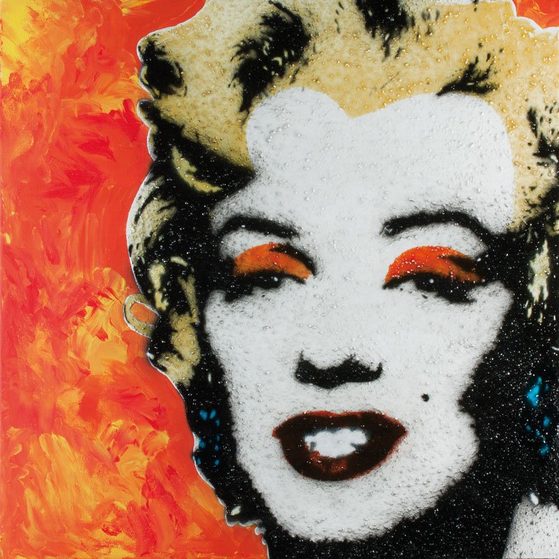 MARILYN #24 — Mischtechnik auf Leinwand   50x50cm
