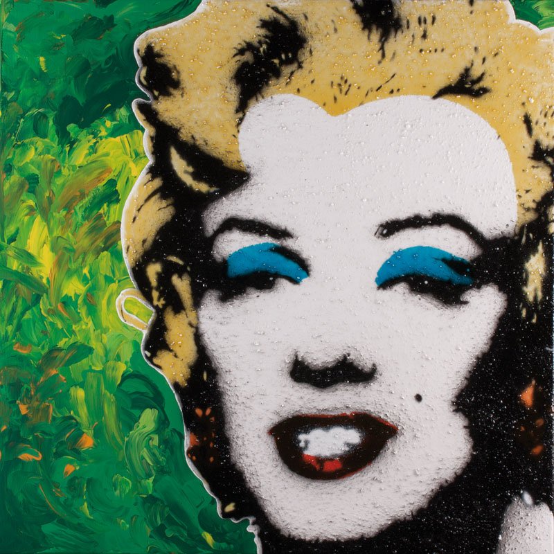 MARILYN #47 — Mischtechnik auf Leinwand   50x50cm